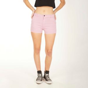 Shorts de gabardina rosa